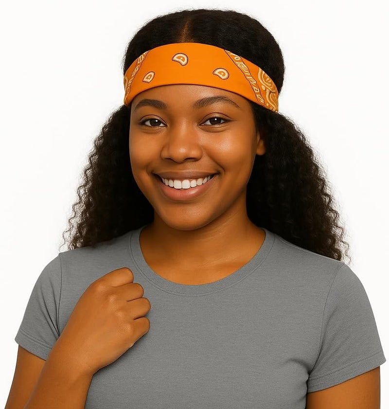 SUNRIBE 3 Pack Paisley Bandanas – 100% Cotton Square 21x21 Head Wrap, Headband, Face Cover, Neck Scarf for Men & Women - Image 2